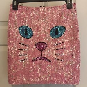 DI$COUNT UNIVERSE PINK PU$$Y SKIRT.